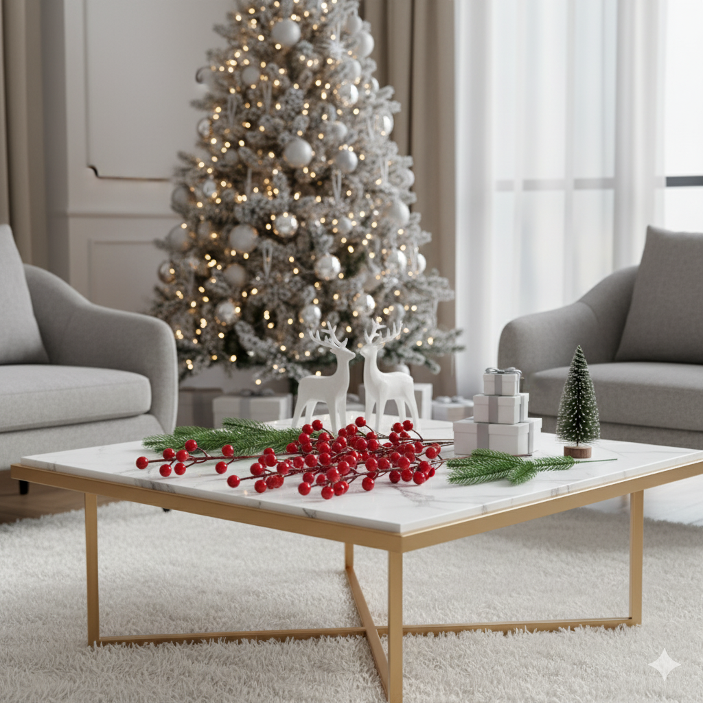 10u de Rama Artificial de Pino para Decoración Navideña