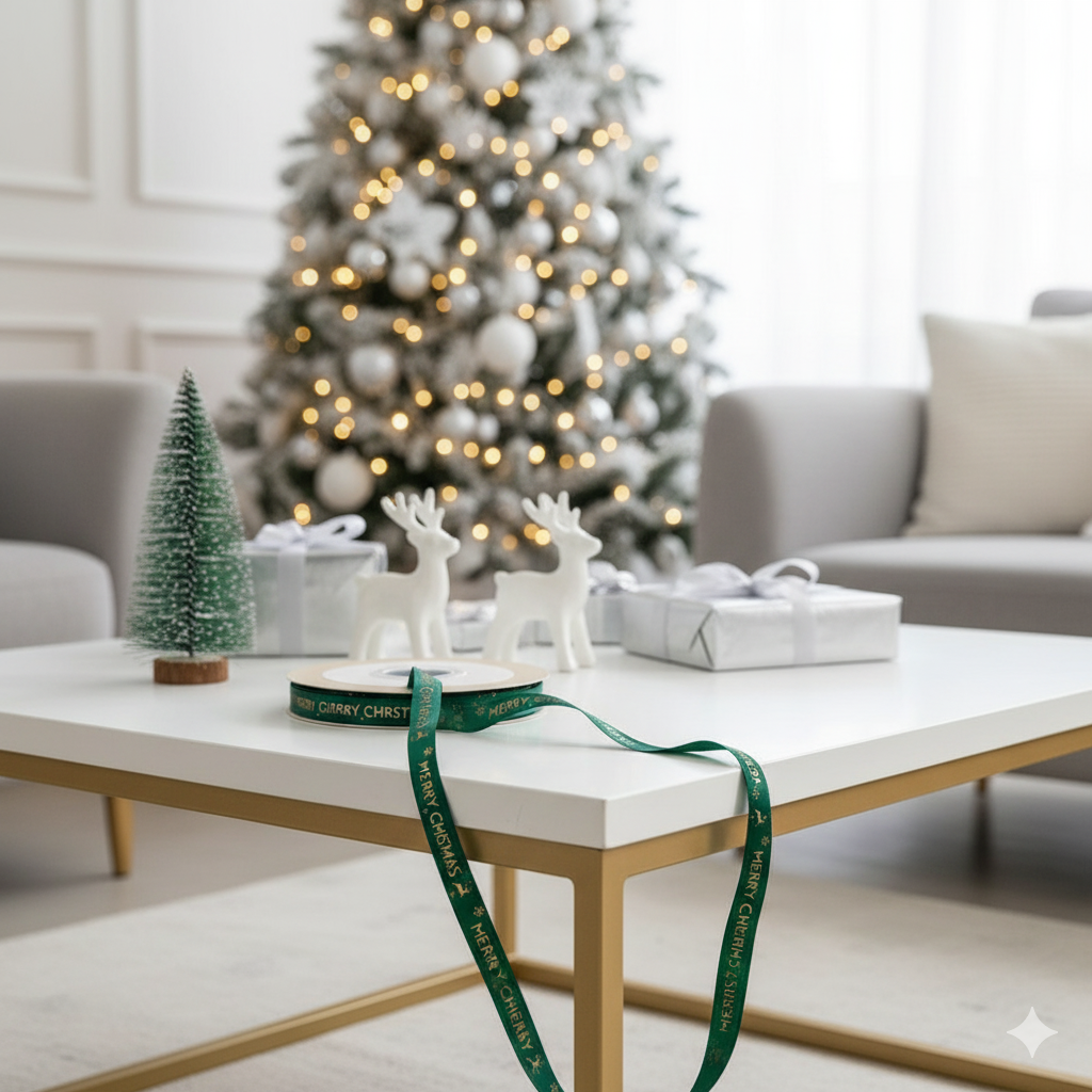 Cinta Navideña Para Decoración Navideña Hecha a Mano