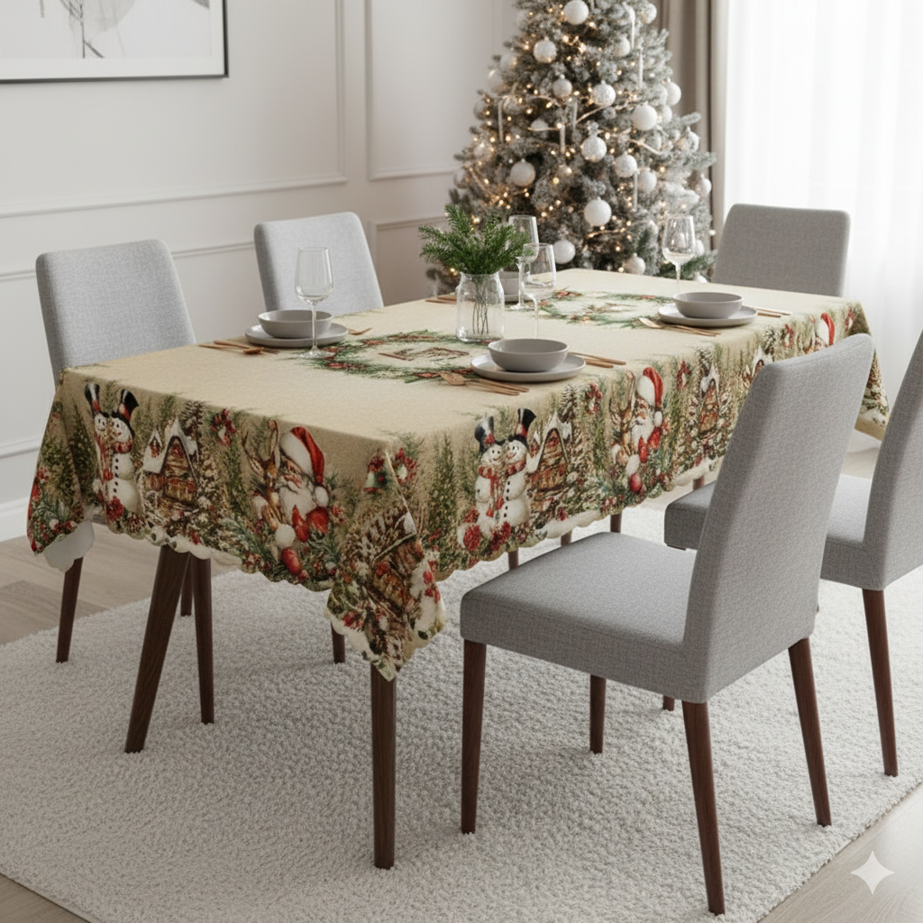 Mantel De Mesa Navideño