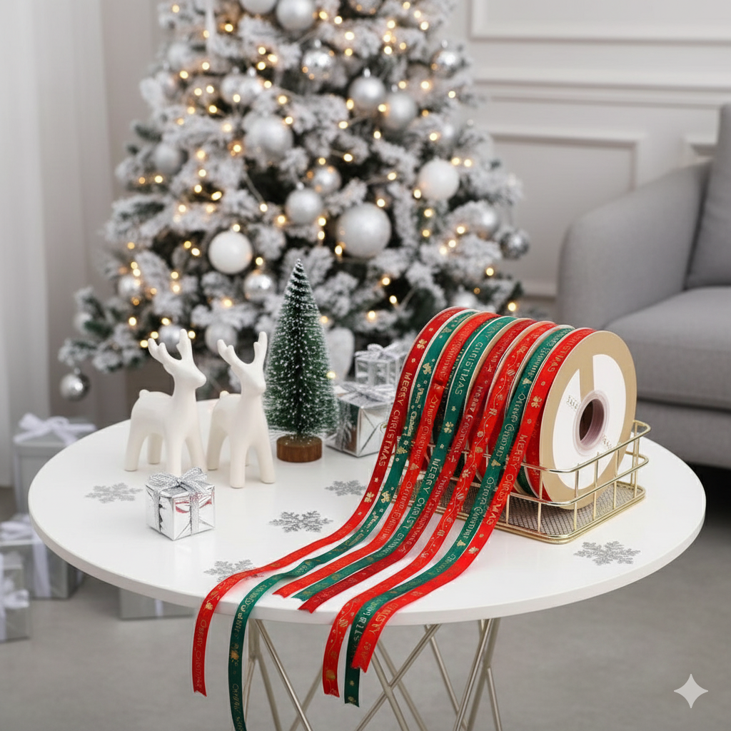 Cinta Navideña Para Decoración Navideña Hecha a Mano