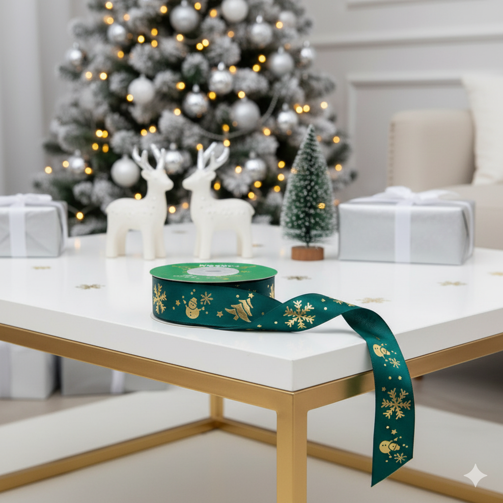 Cinta Navideña Para Decoración Navideña Hecha a Mano