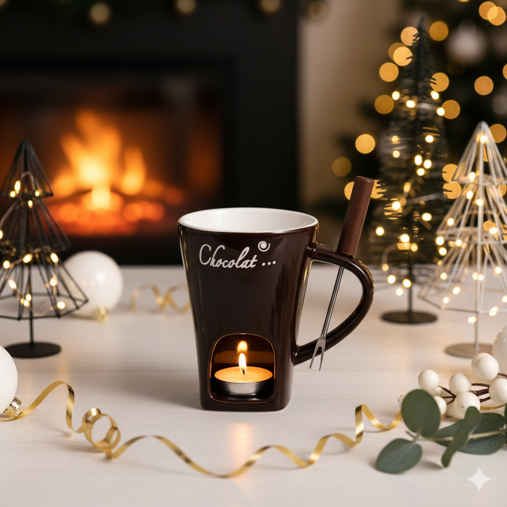 Taza De Cerámica Para Velas, Queso, Chocolate Y Otros Alimentos.