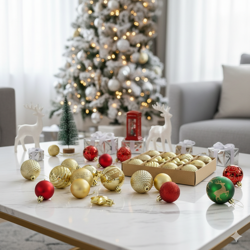 44 Bolas Navideñas Para Decorar Árbol de Navidad