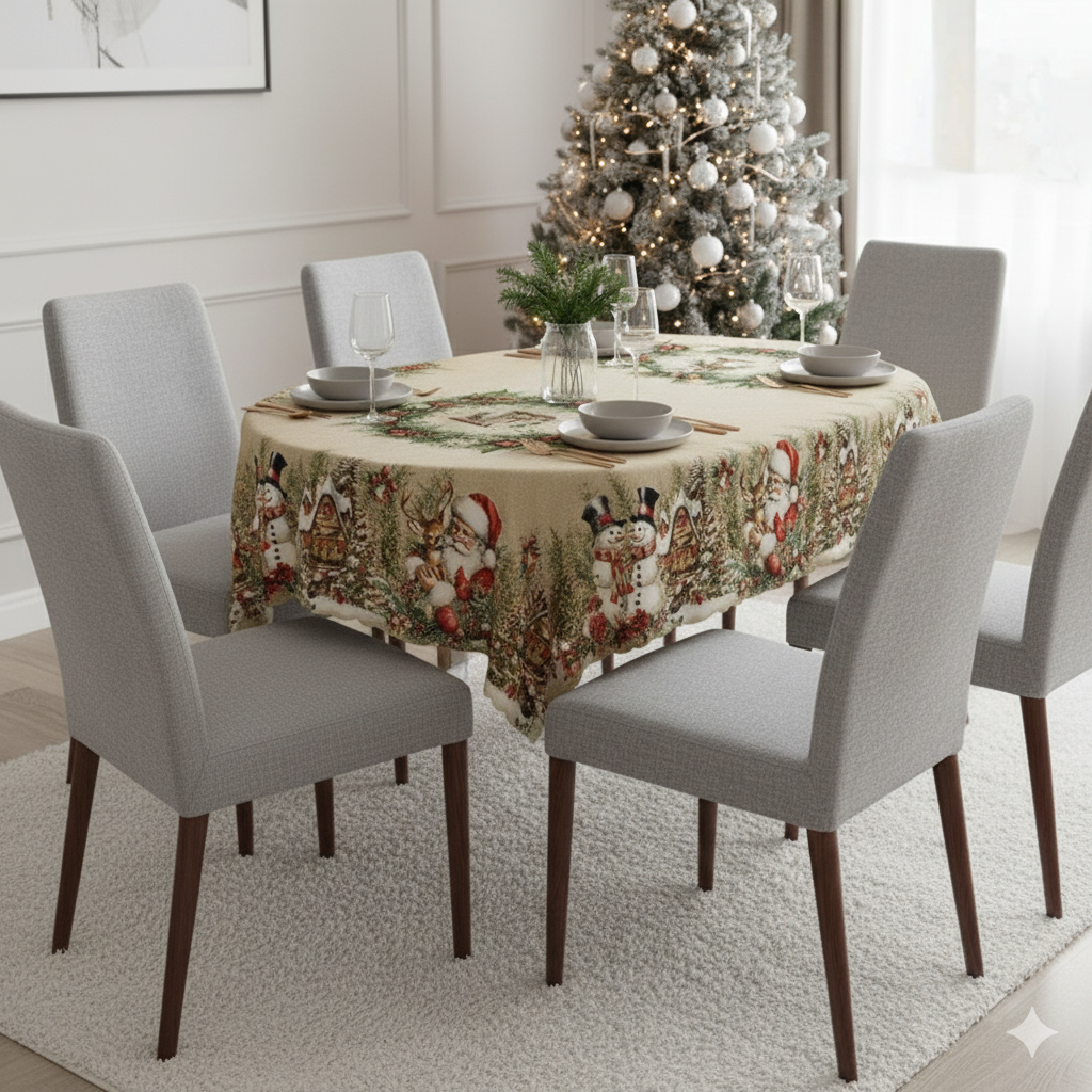 Mantel De Mesa Navideño