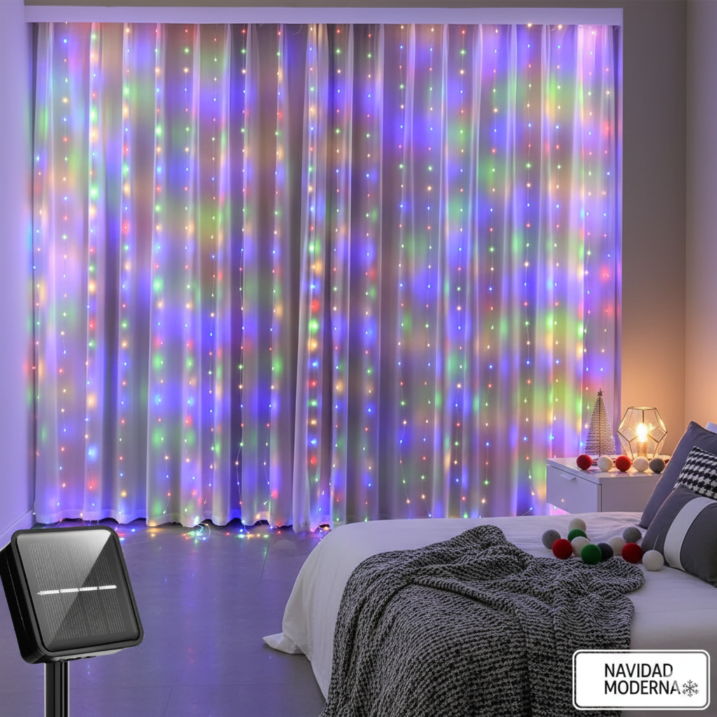 Luces Navideñas Con Luz Solar Para Decoración