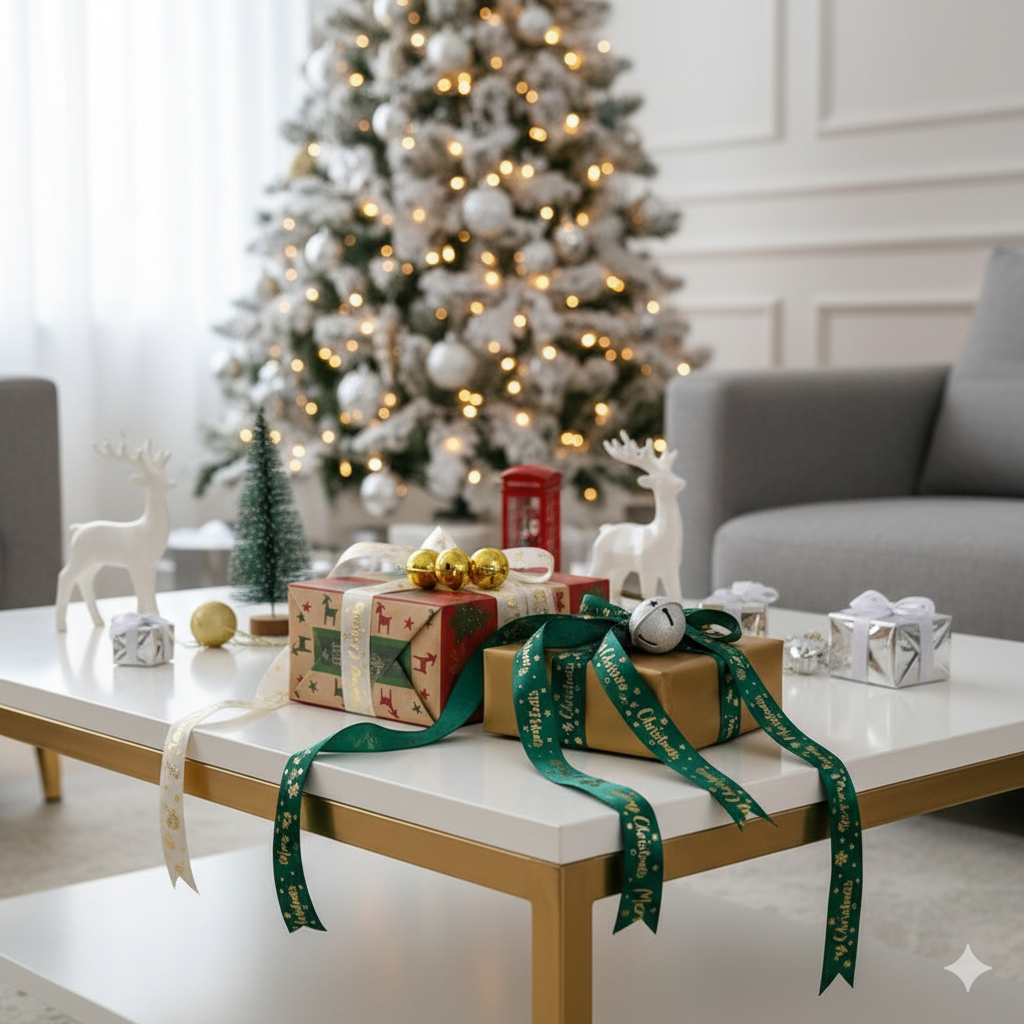 Cinta Navideña Para Decoración Navideña Hecha a Mano