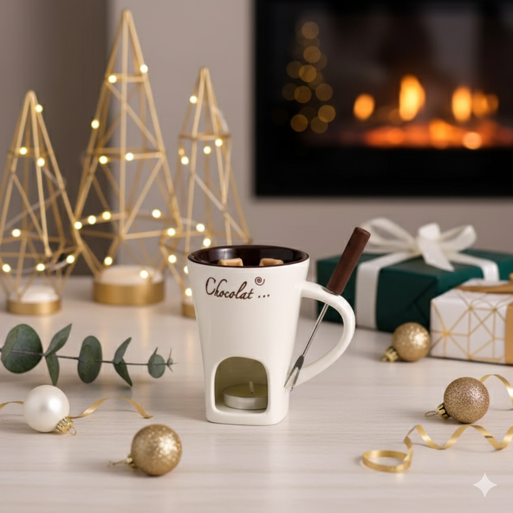 Taza De Cerámica Para Velas, Queso, Chocolate Y Otros Alimentos.