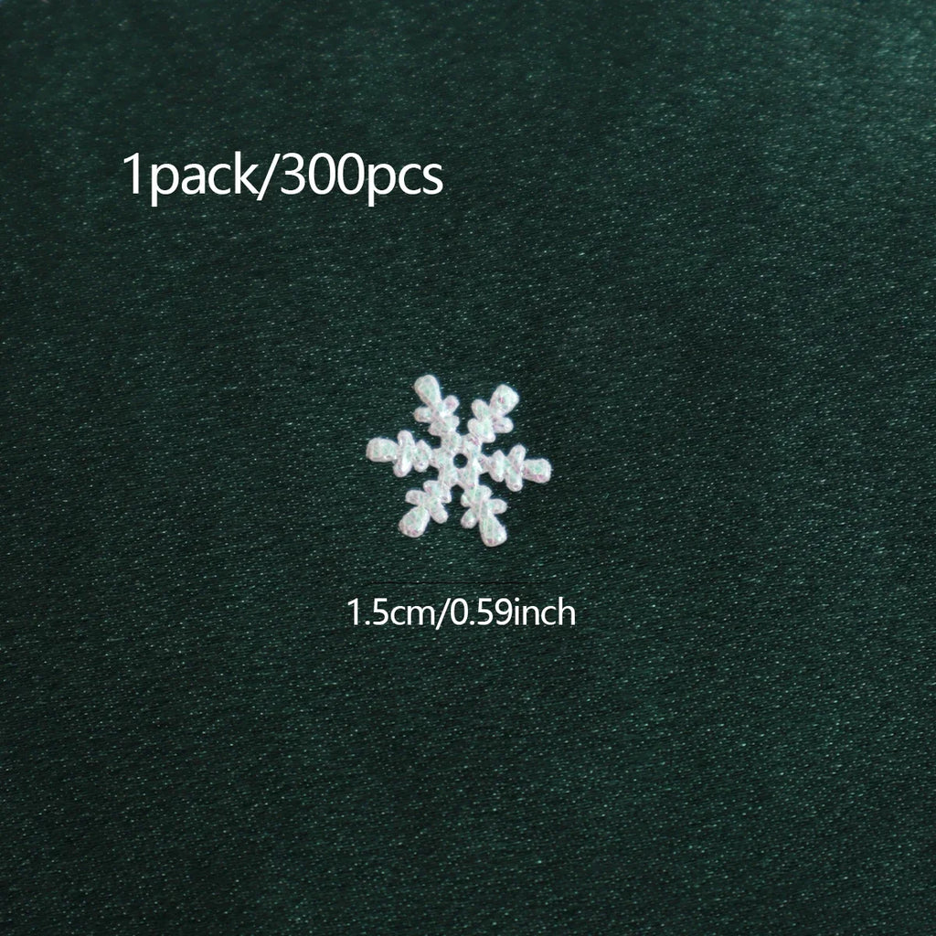 1Pack-300pcs Copos de Nieve de Navidad
